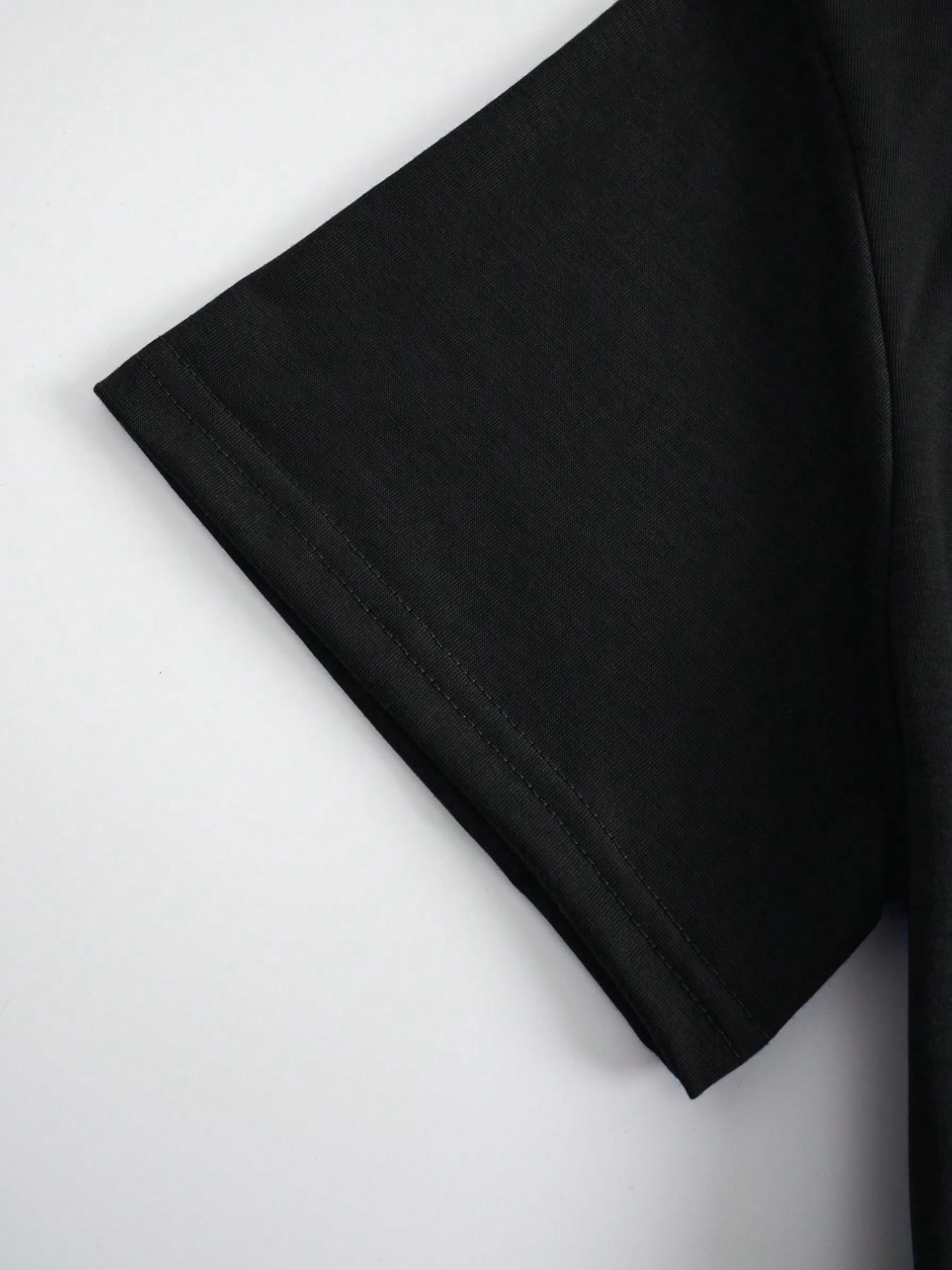 Women's Black "It Is What It Is" Pink Graphic Oversized T Shirt, Y2K Streetwear Pink Brush Stroke Letter Print Casual Tee, Back Print Loose Fit Top, Perfect for Daily Wear, Street Style #springsaledeals2026 #summeroutfits #tiktokshopmademebuyit