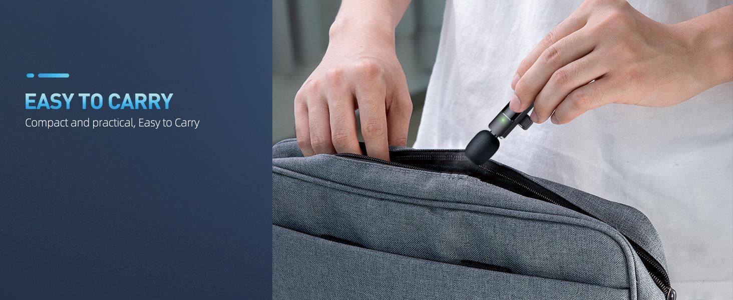 2Pack Professional Wireless Lavalier Lapel Microphone for iPhone, iPad - Cordless Omnidirectional Condenser Recording Mic for Interview Video Podcast Vlog,TikTok