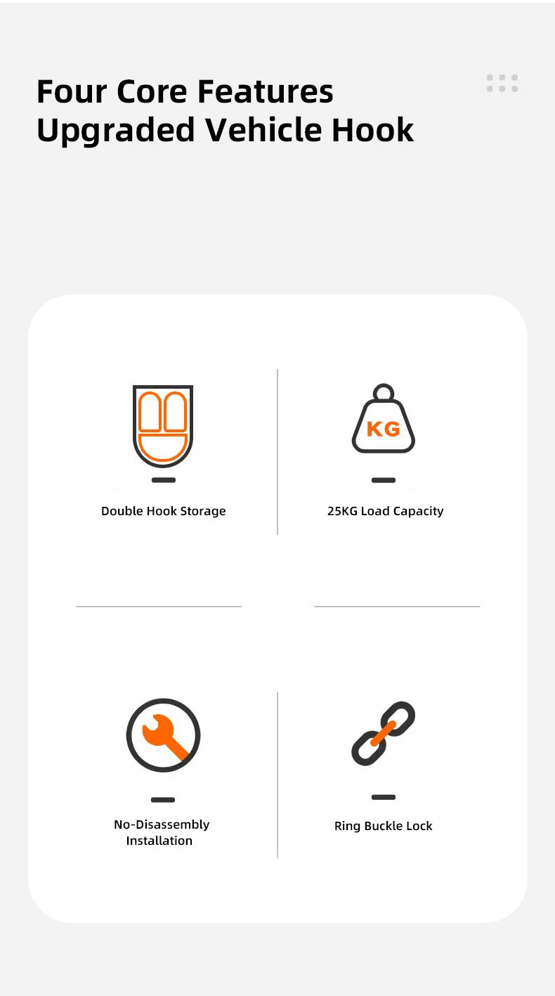 Car Seat Hook Stowing Tidying Phone Holder Hanging Hooks Car Interior Accessories For Acura ADX RDX ZDX Integra NSX MDX TLX CDX ILX RLX TL RL