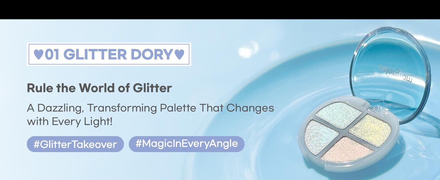 Colorgram Tintin Dory Eyeshadow Palette – versatile four-shade palette with smooth texture & lasting color