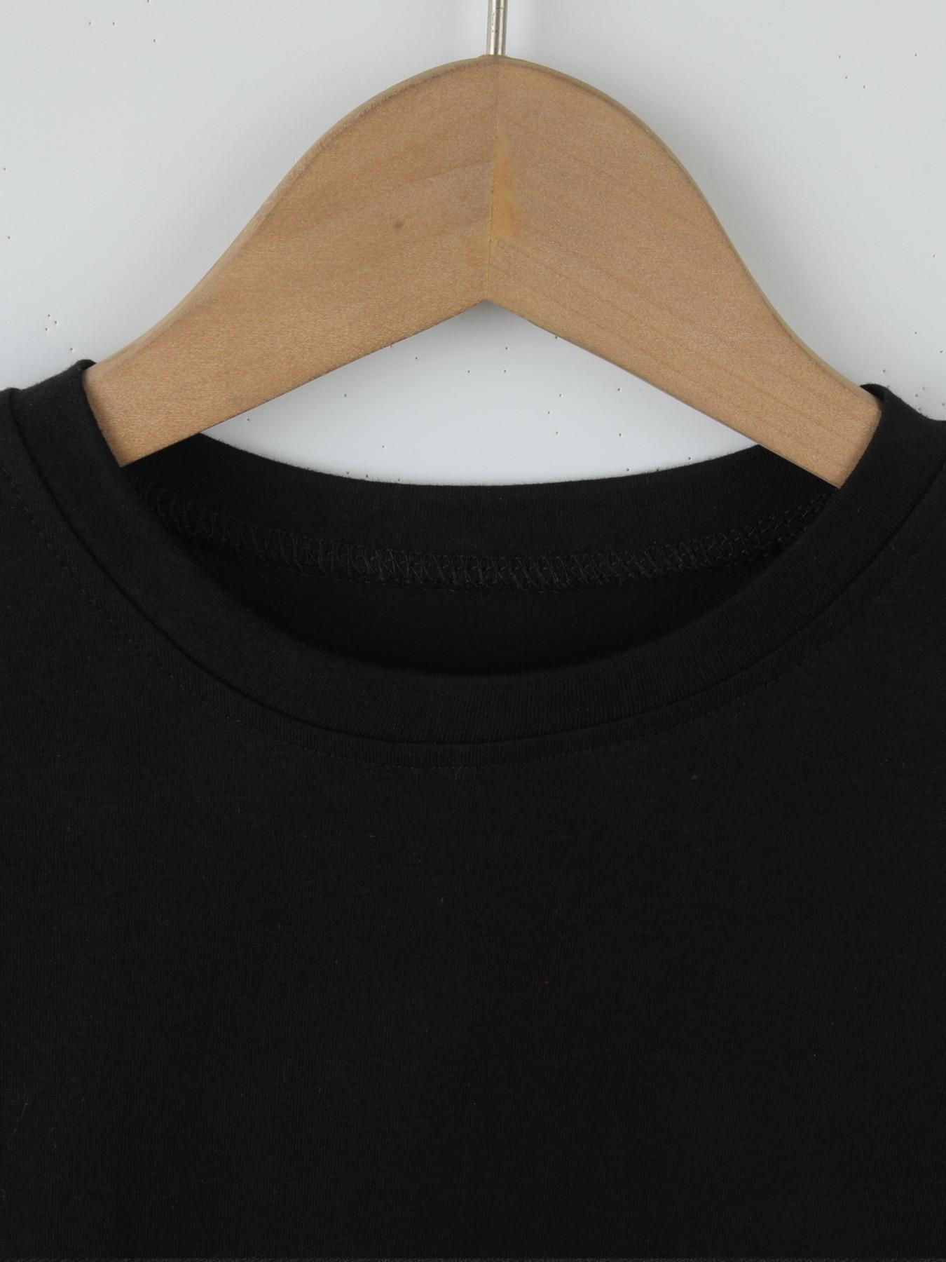 2pcs Girls' Valentine's Day Set, Heart Bow Print, Short Sleeve T-Shirt & Bell Pants, Casual Summer Fashion for Kids