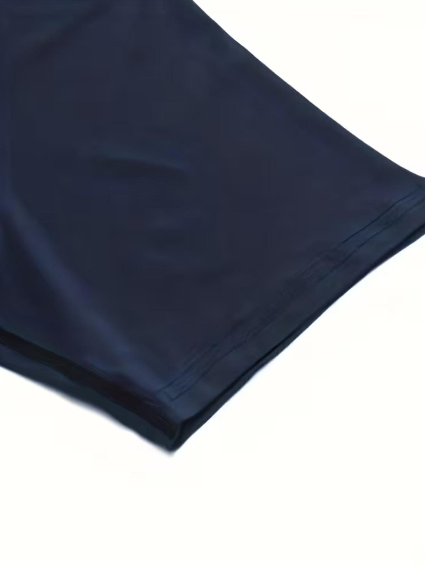 Men's Short Sleeve Sporty Tee, Quick-Dry Breathable Moisture-Wicking, Humble Pattern, Ideal for Gym, Running, Boxing, Outdoor Activities