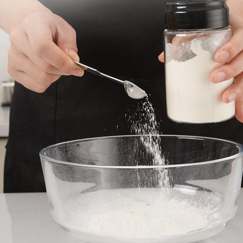 Premium Stainless Steel Measuring Spoons, 4 Sizes Metal Measuring Scoops for Baking & Cooking, Dishwasher Safe