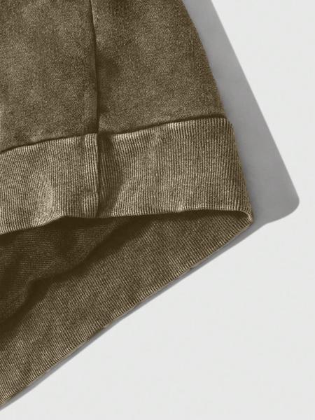 Trendy Casual Hoodie with Jesus Silhouette Print, Vintage Wash Craftsmanship, High-Quality Fabric, Loose Fit, Autumn Wear