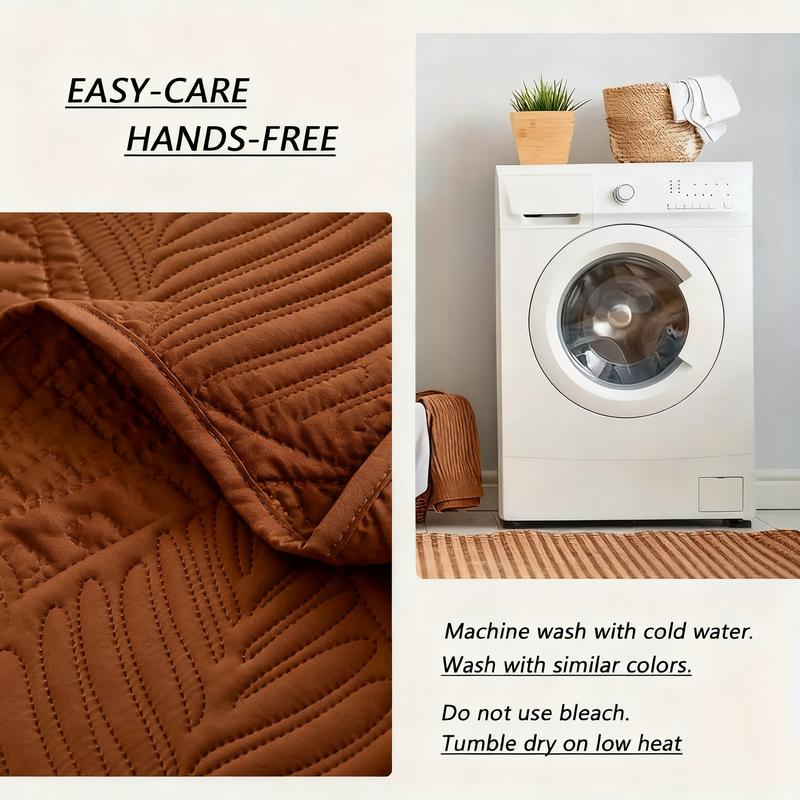 King Queen Quilt Bedding Set,Soft Bed Summer Lightweight Bedspread Comforter - Modern Style Coin Pattern Coverlet for All Season - 3 Pieces (1 Quilt, 2 Pillow Shams) Christmas Gift.