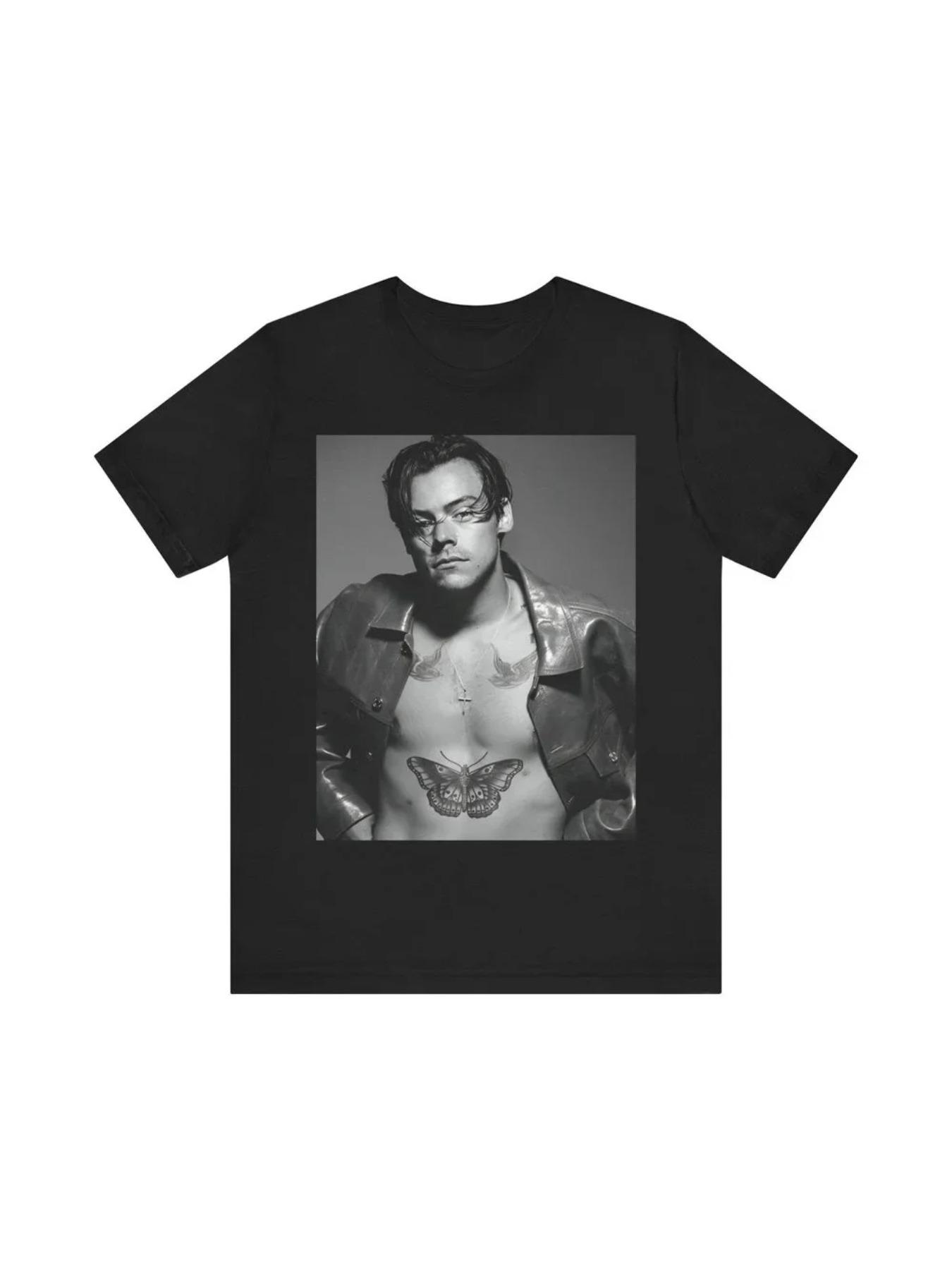 Just for fans! [Hari Styles.] T-shirt 2026 Summer New Men's Top Fashion Hip Hop Street Y2K Harajuku Style Soft Skin friendly Suitable for Both Men and Women Four Seasons Universal Couple Style