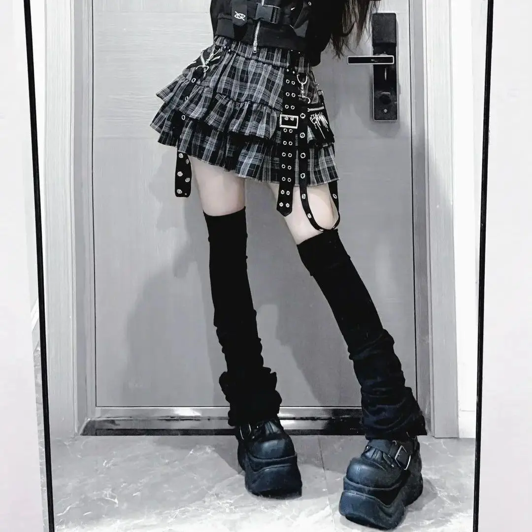 Y2K Leg Stockings Slimming Knee Socks Japanese Style Spicy Girls Over Knee Sexy Fashion Solid Leg Warmers