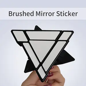 Pyramid Mirror Cube/Magic Tower Magic Cube/Pyraminx Mirror Speed Cube/Triangle Cube Brain Teasers Puzzle Toys