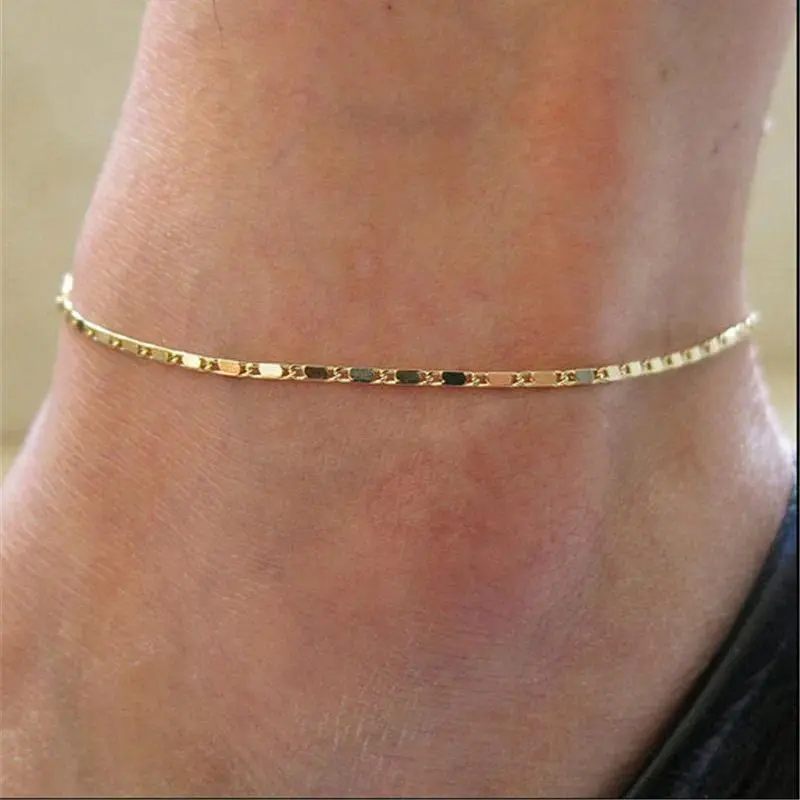 Women's Modyle Fine Anklet - Synthetic Leg Chain with Sexy Look, Barefoot Fit Foot Jewelry for Casual Wear