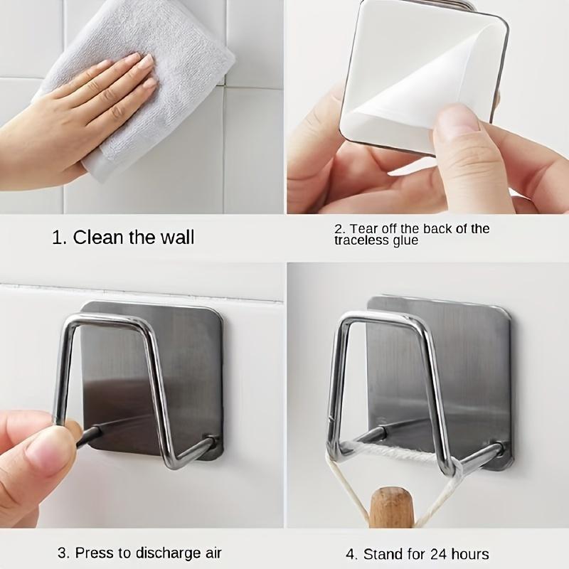 8pcs Multi-Functional Kitchen Storage Set, Easy Install Wall-Mounted Pot Lid & Cutting Board Holder, Space-Saving Under Cabinet Rack, Wall Mounted Hook