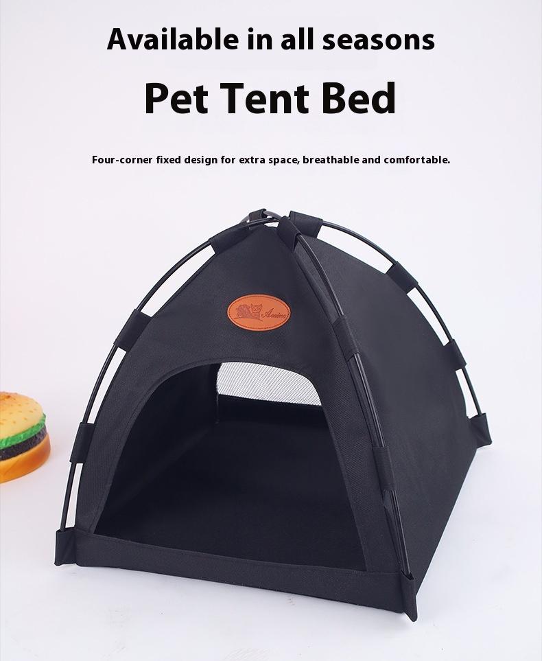 Foldable Pet Tent -Indoor Bed With Double-sided Cushion - Pet Tent for Cats ,Puppies, Rabbits, Guinea Pigs, Hedgehogs, and Other Small Animals,Cat House