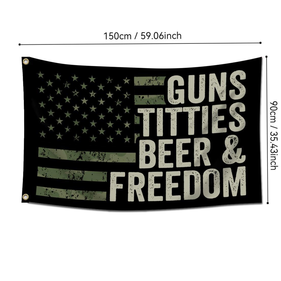 American Flag Garden Banner Without Pole, Patriotic Home Decor, Versatile Creative Yard Decoration, Makeup Table Accessories, Men's Gift Idea