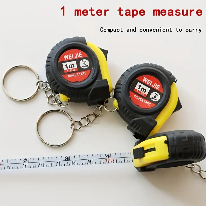 3 Pcs Small Measuring Tape Kids Measuring Tape 3Ft Retractable Pocket Measurement Tapes Metric/Inch Keychain Tapes Measure Easy Read