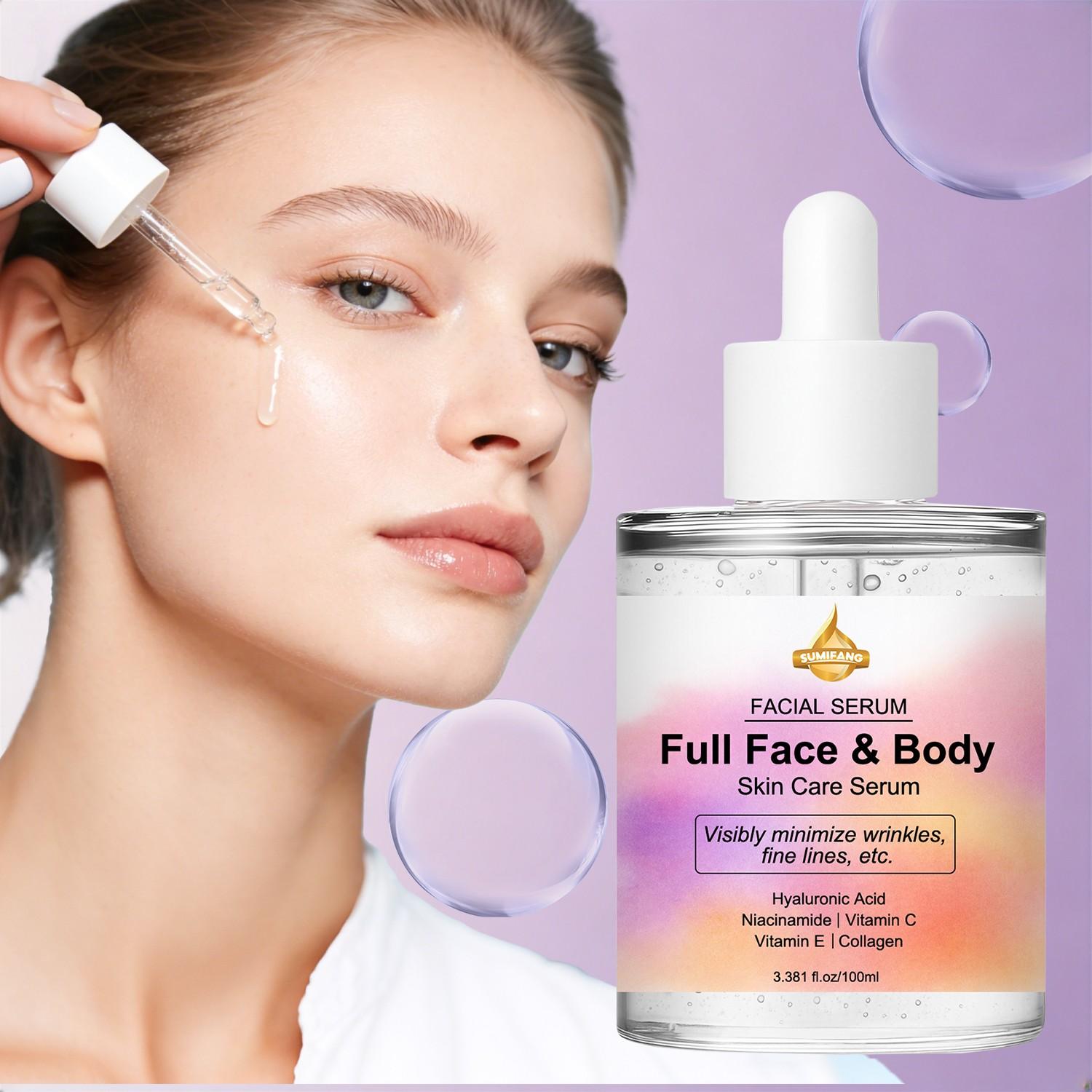 SUMIFANG All-in-One Serum 100ml | Vitamin C + Vitamin E + Niacinamide, for antioxidant and brightening effects | Salicylic acid gently exfoliates, suitable for dry/dull skin