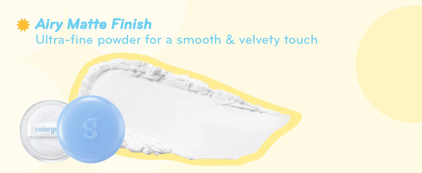 Colorgram Tintin Dory Blur Powder – long-lasting pore-perfecting setting powder with oil-control matte finish