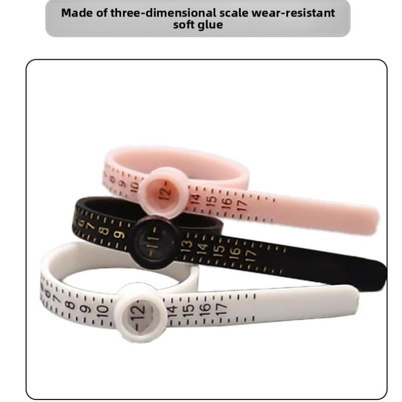 Ring Sizer Tool, Measuring Ruler for Accurate Measurement, Available in Three Colors, Essential Jewelry Making Accessory, Easy-To-Use Finger Gauge, Accuracy