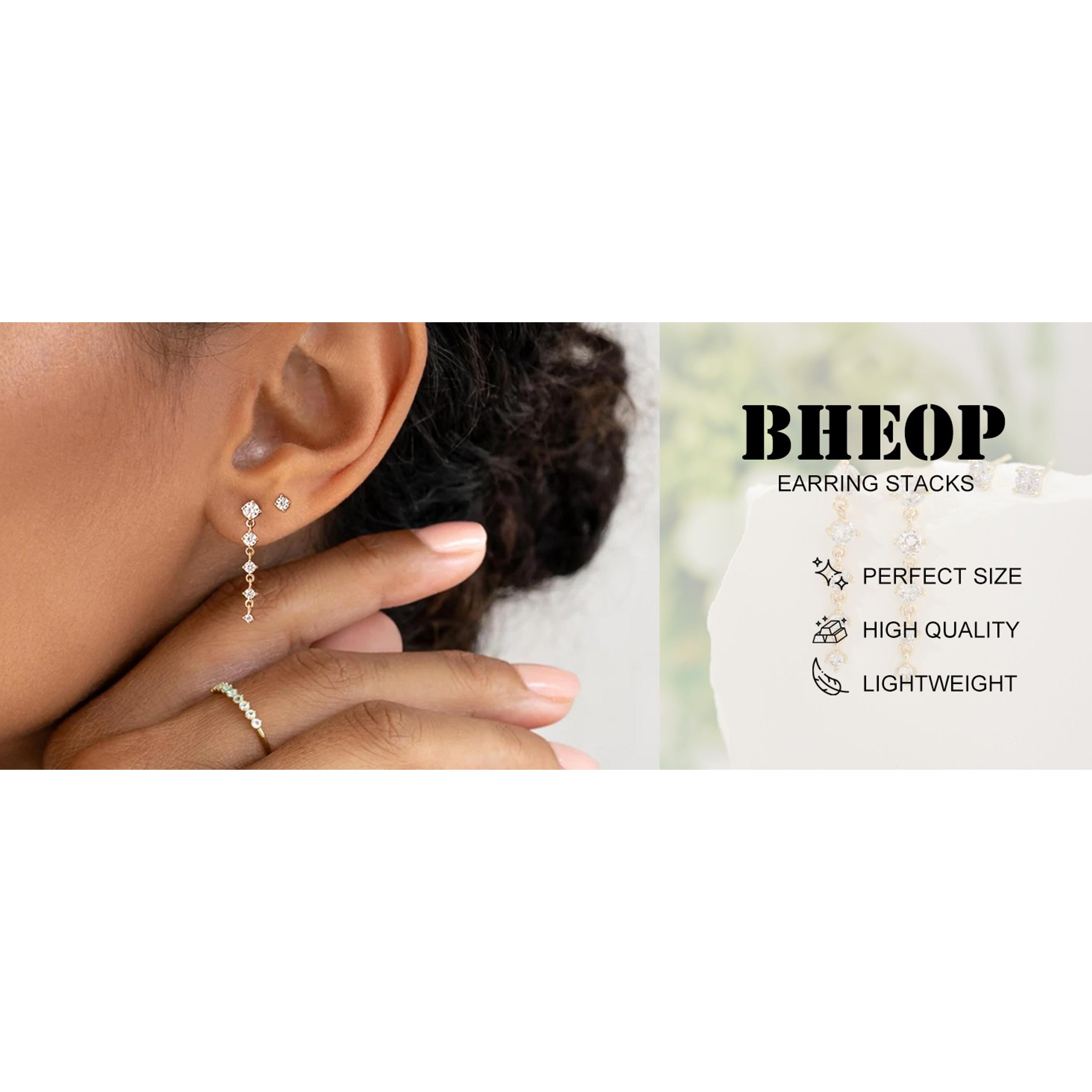 Dainty Dangle Tassel Earrings for Women, Cubic Zirconia Stack, 14K Gold/Silver Plated, Hypoallergenic Lightweight Bridal Prom Wedding Jewelry, Trendy Gift Dainty Dangle Tassel Earrings for Women, Cubic Zirconia Stack, 14K Gold/Silver Plated, Hypoallergenic Lightweight Bridal Prom Wedding Jewelry, Trendy Gift
