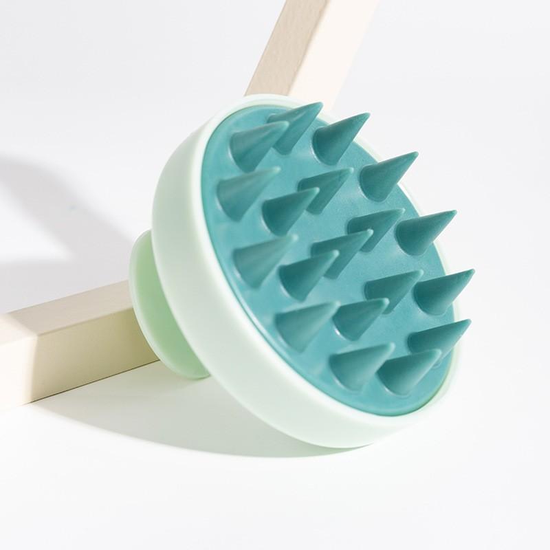 Silicone Hair Washing Massage Brush, Scalp Scrubber, Soft Silicone Bristles for Deep Cleaning, Rounded Tips for Scalp Massage, Family Essential Daily Use