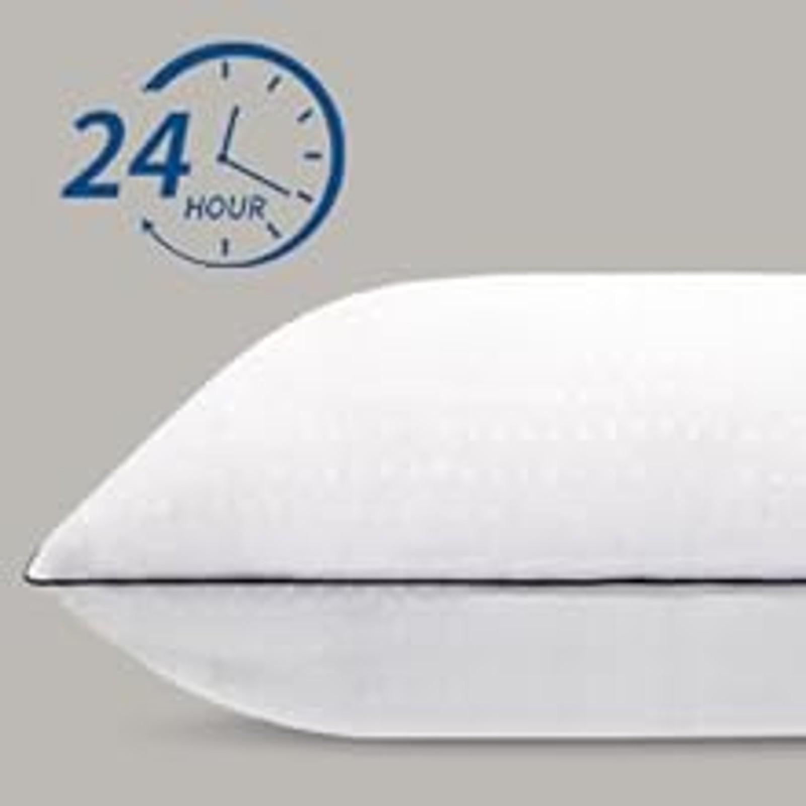 Standard Size Bed Pillows for Sleeping 4 Pack,Luxury Hotel Pillows,Comfortable and Supportive,Machine Washable,Suitable for Stomach,Back and Side Sleepers.