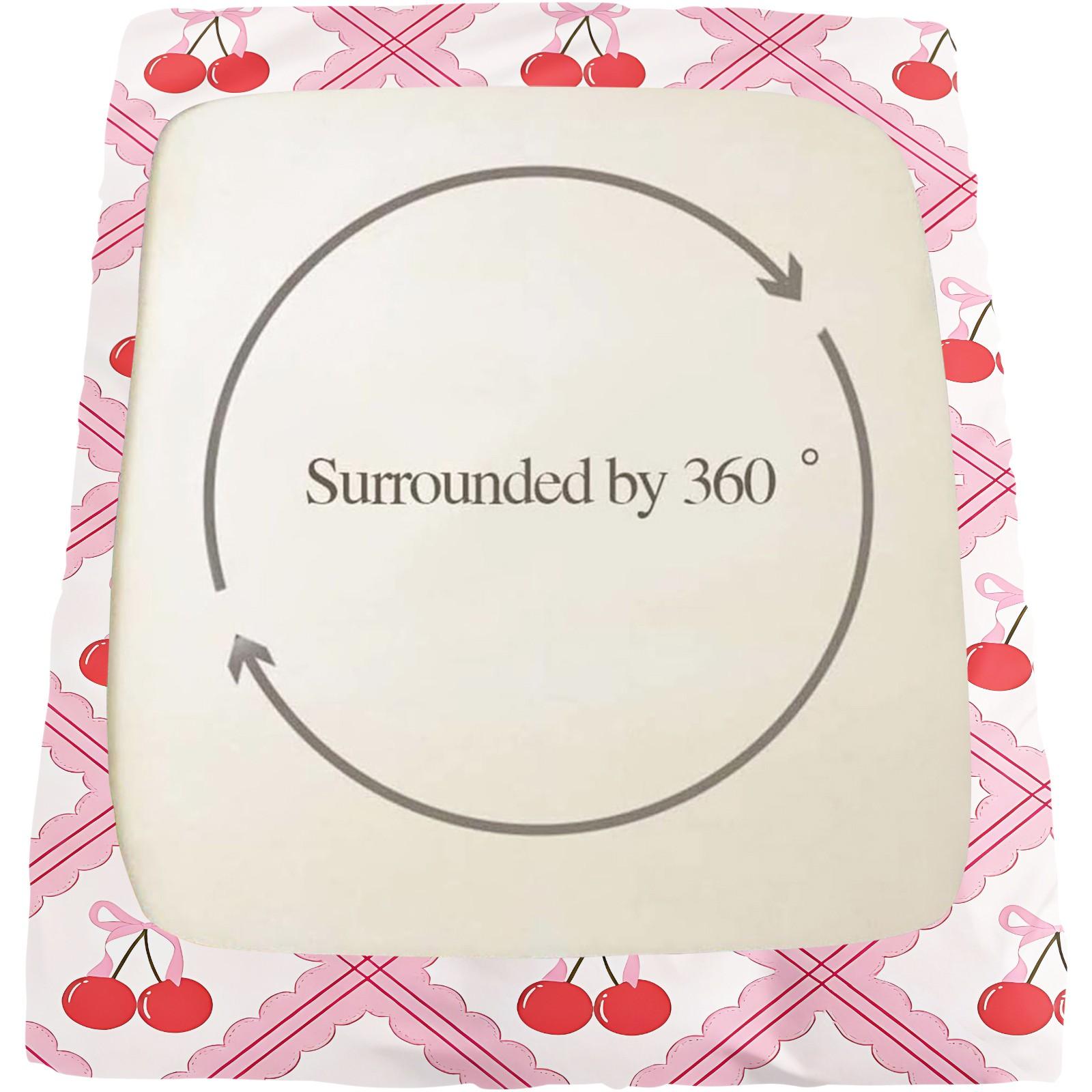 Sweet and lovely cherry-print fitted sheet set,Includes 1 Fitted Sheet & 2 Pillowcases without Filler,Fresh and adorable design,Comfortable and soft,Multiple styles available, perfect for stylish bedroom decor.