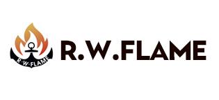 R.W.FLAME Electric Fireplace Log Heater,Remote Control, Adjustable Flame Brightness, Realistic Ember Bed, Overheat Protection, For Home and Office, 750W/1500W