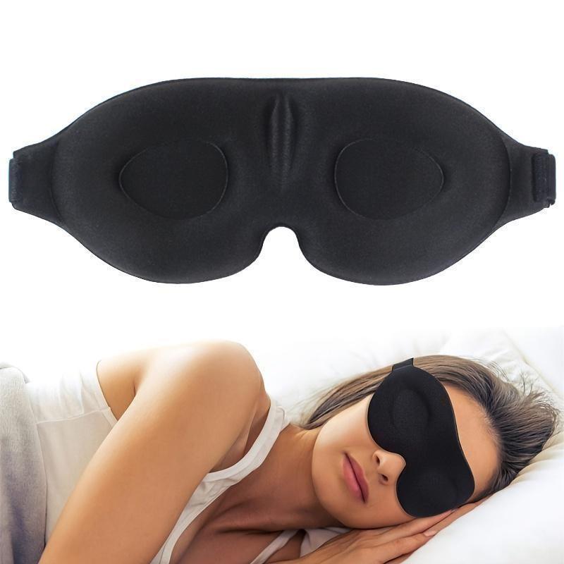 3D three-dimensional sleep blindfold, sleep magic memory sponge black shadow breathable eye protection travel essentials