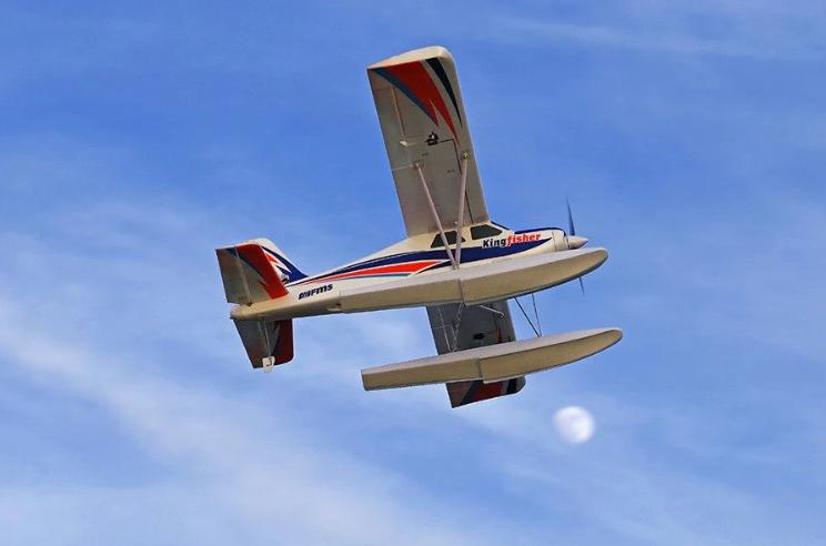 FMS 1400mm Kingfisher RTF/PNP with Reflex V3, Wheels, Floats, Skis, Flaps（RTF = plane, remote, battery, battery charger，PNP = plane only）