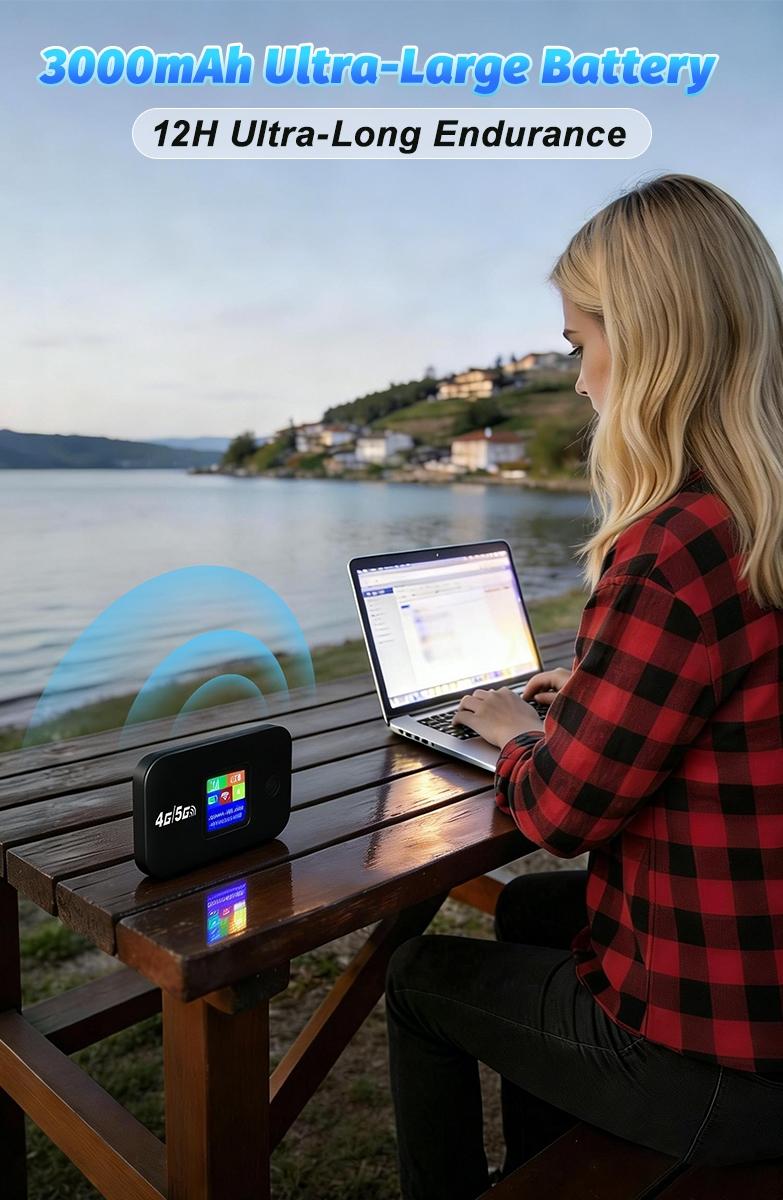 5G/4G LTE WiFi Mobile Hotspot,150Mbps High Speed,Connect Up to10+ Devices,Pocket Mobile Router for Home/Business/RV/Cruise,Hotspot Device