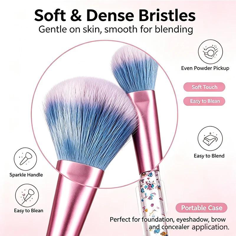 7pcs Makeup Brushes Set , Eye Concealer Women'S Cosmetics Brush Shadow Blush  Mixed Beauty Soft Comprehensive Makeup Tool Brush Kit