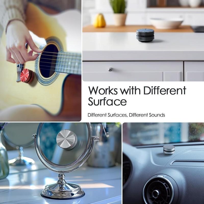 Mini Bone Conduction Speaker, Perfect Gift for Dad, Compact Portable Sound Solution, Ideal Outdoor Use, Table Mount, Rechargeable Speaker, Lithium Batteries Included