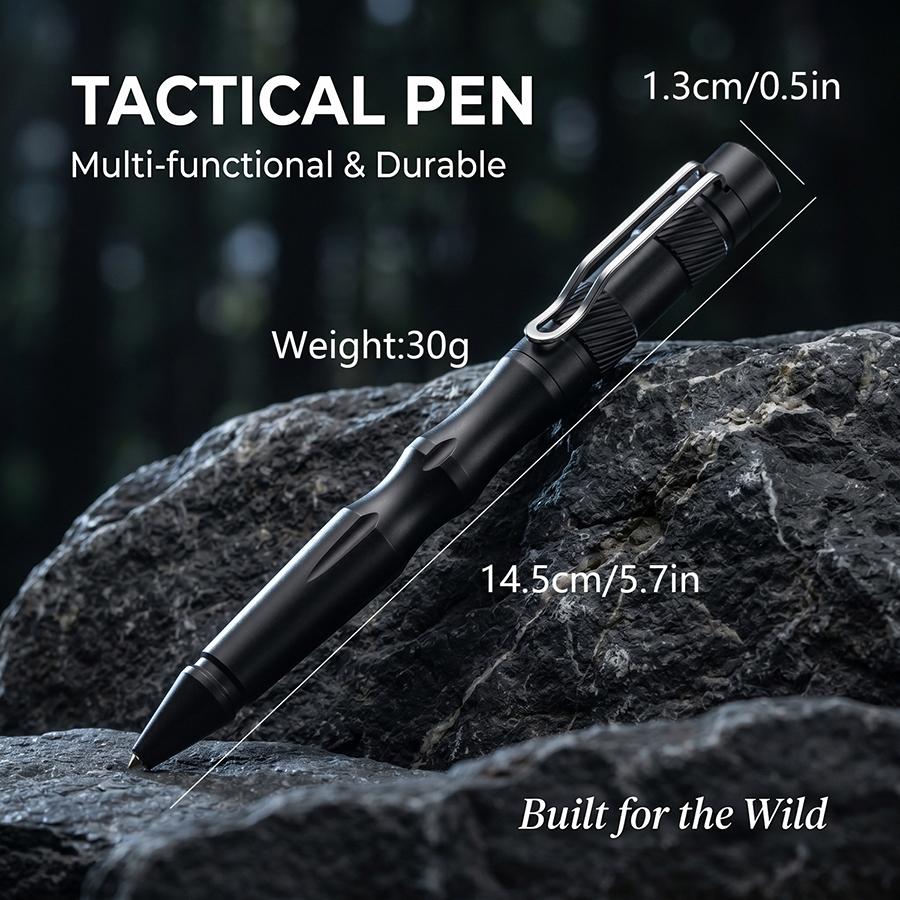 Tungsten steel window breaker multifunctional tactical pen with touch screen head signature self-defense pen outdoor combination tool