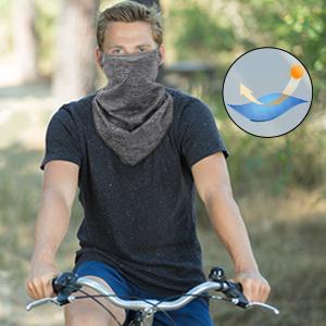 MoKo Scarf Mask Bandana with Ear Loops 3 Pack, Neck Gaiter Balaclava with Filter Pocket Face Mask for Outdoor for Women Men  freeski masks tube outdoor sport