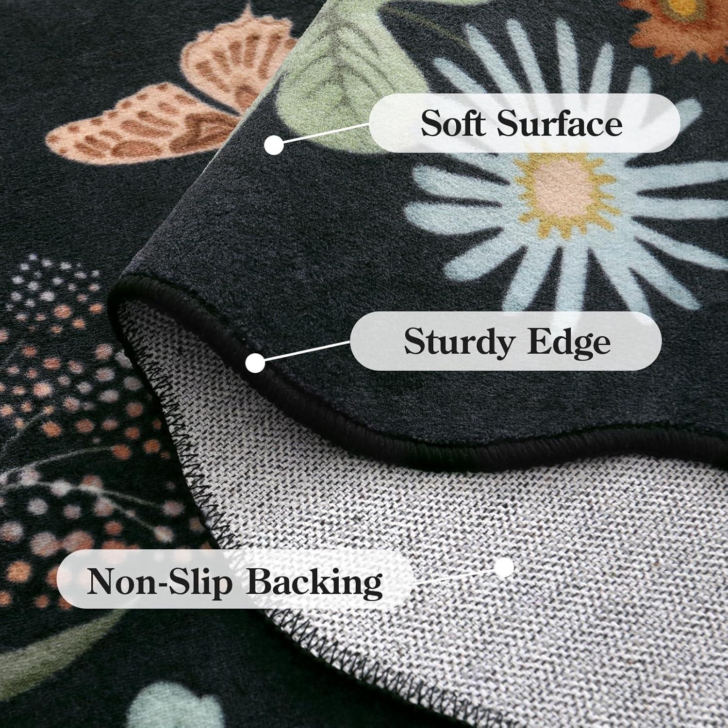 New Oriental Koi Fish Round Carpet, Artistic Home Decor Rug, Decorative Rug Mat, Multi-Size Floor Mat for Living Room Bedroom Dining Room, Holiday Gift Choice