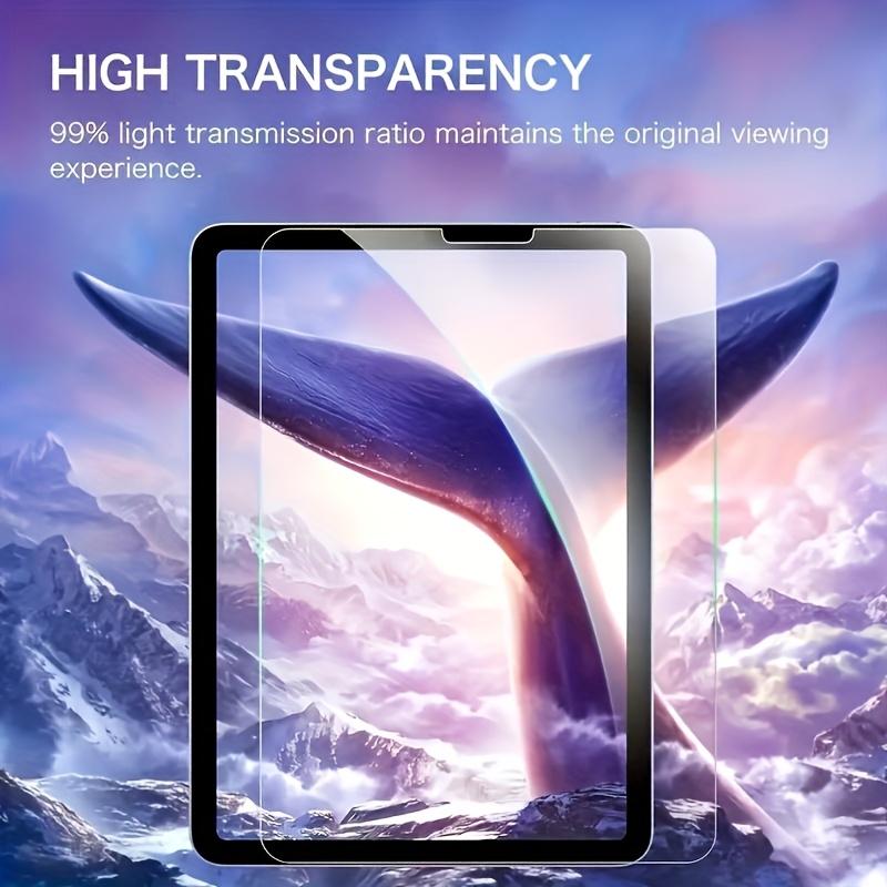 2-piece high-definition tempered glass screen protector suitable for iPad Pro 11 inches (2018-2022), scratch resistant, 9H hardness, easy to install, display screen protective cover, high-definition film, durable glass