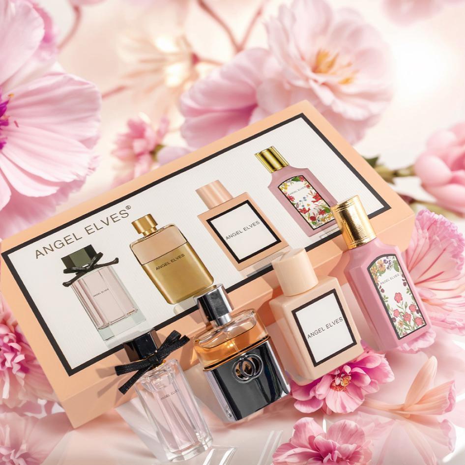 Angel Elves Luxury Floral Perfume Gift Box 4 x 100ml Fresh Long Lasting Eau de Toilette for Women Scent Collection Fragrance Spray