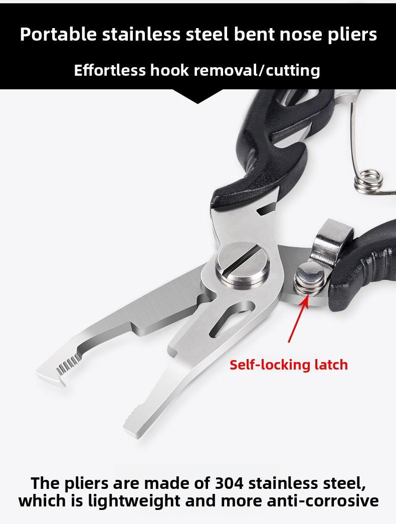 Multifunctional micro-object Luya clamp fish controller stainless steel fishing line opening steel ring fishing pliers scissors hook picker,fishing stuff summervibes,  fishing line nippers