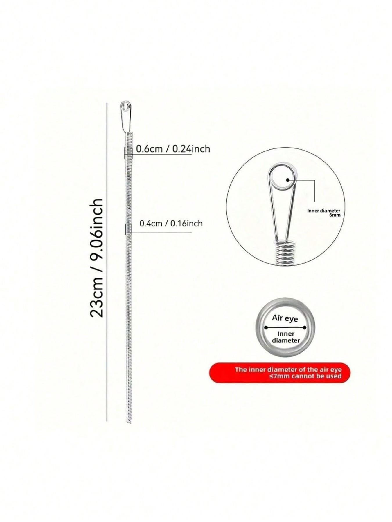 Spring-Loaded Flexible Drawstring Replacement Tool | 2-In-1 Elastic Band Inserter For Pants, Hoodies & Skirts | Home Essentials Kit With Waistband Stringer, No-Sew DIY Helper | Christmas Gift For Women (Steel Spring, Bendable Guide Tip)