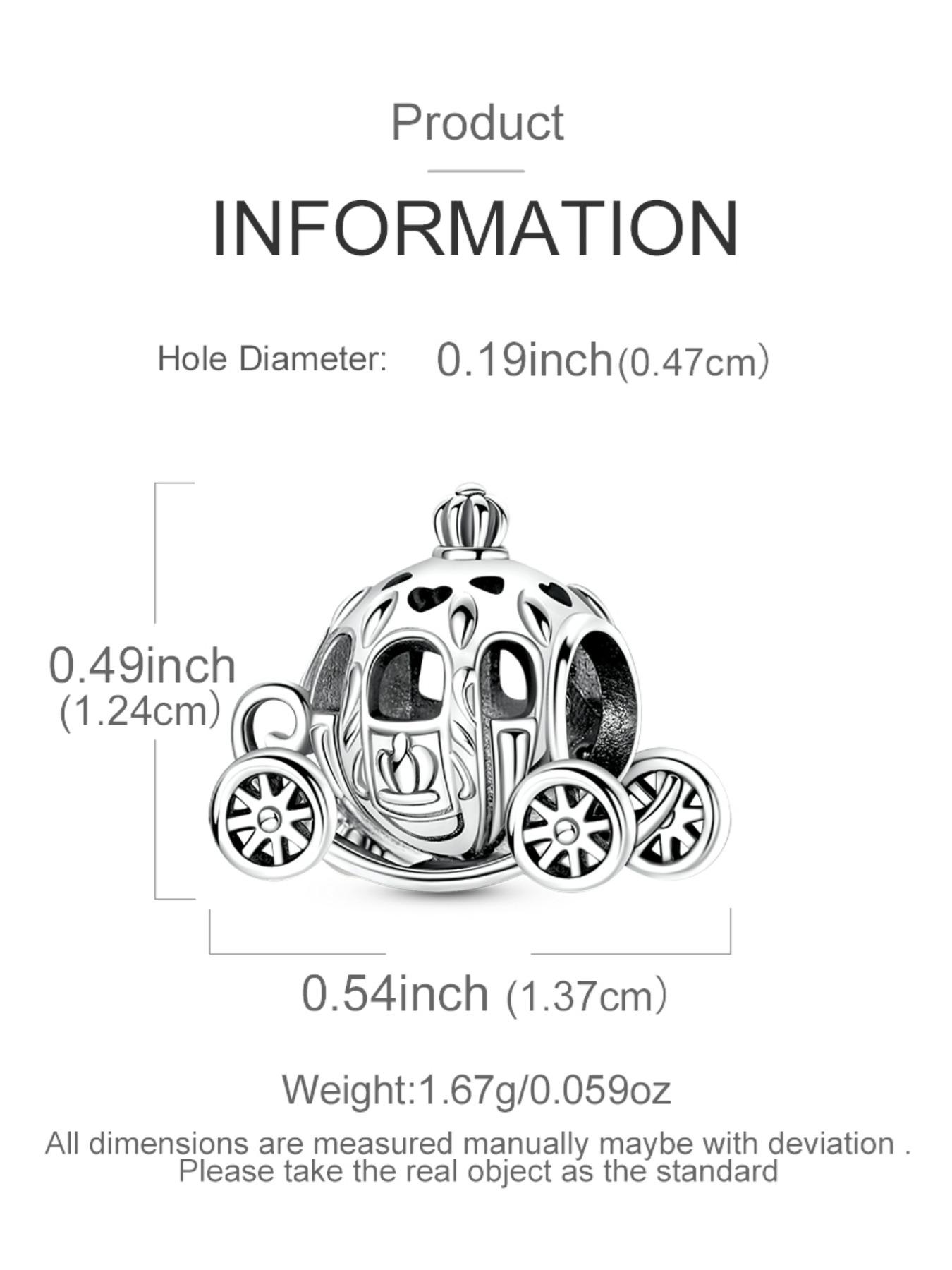 Royal Pumpkin Carriage DIY Jewelry Making Kit for Women, Beaded Bracelet Craft Set, Bangle Charms, Casual All-Season Accessories, No Choking Hazard, Beads Charms Accessories