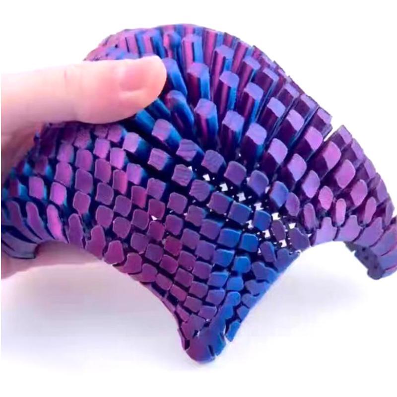 3D Printed Articulated Starfish Stress Relief Toy Flexible Fidget Toy Movable Joints Decompression Toy Marine Animal Desk Decor