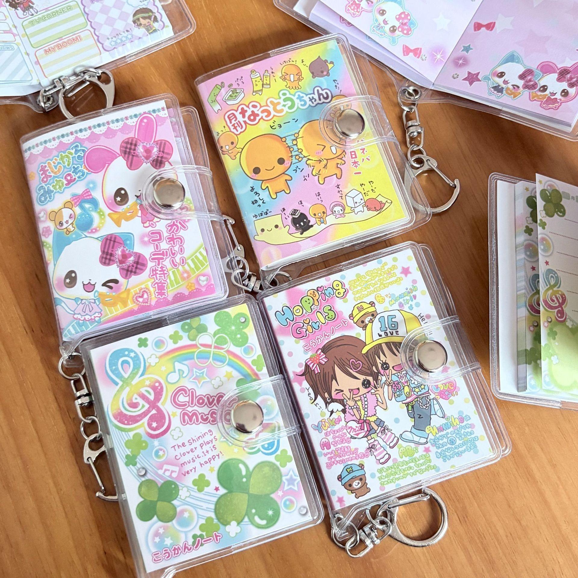 Mini Diary Notebook for Girls, Four-Leaf Clover Rabbit Design, Keychain Pocket Journal, Perfect Back-To-School Gift, Style