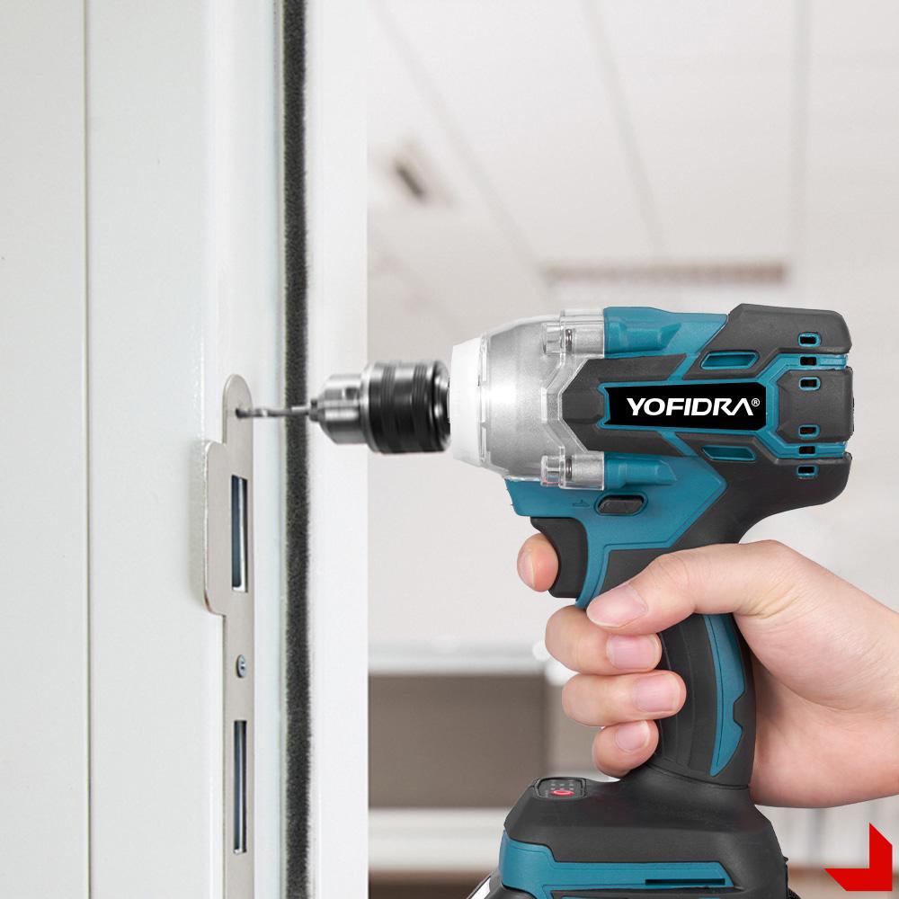 YOFIDRA 44-Piece Impact Wrench Accessory Kit – Sockets, Bits, Drills, Extension Rods & More, Set for 1/2" Square Drive Wrenches