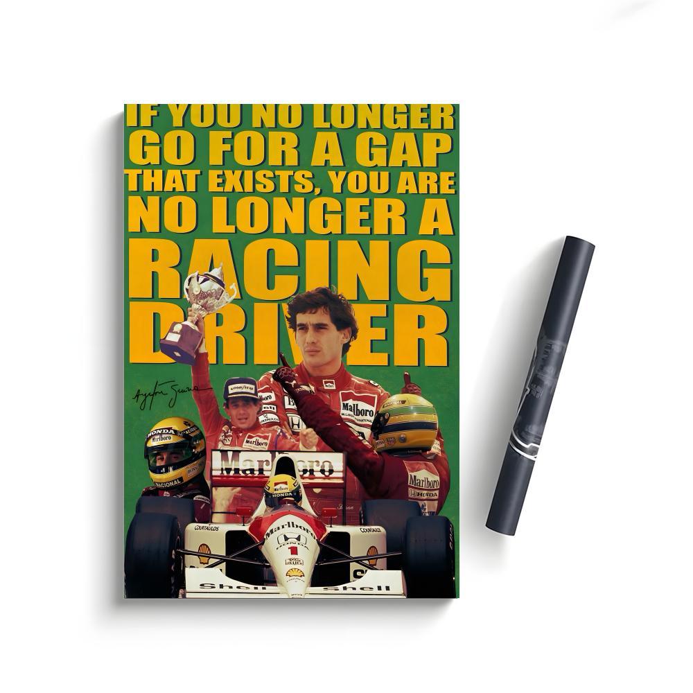 A-Ayrton S-Senna Classic Poster Bedroom Home Decor Art Poster Perfect Gift for Family and Friends
