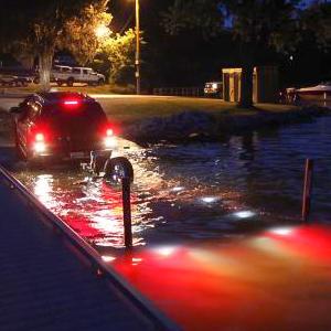 Nilight 2PCS Submersible Kit Low Profile Rectangular LED Stop Tail Turn Signal Side Marker Light on 12V RV Pickup Trucks Marine Boats Trailers Red, White, Black Vehicle  dealsforyoudays