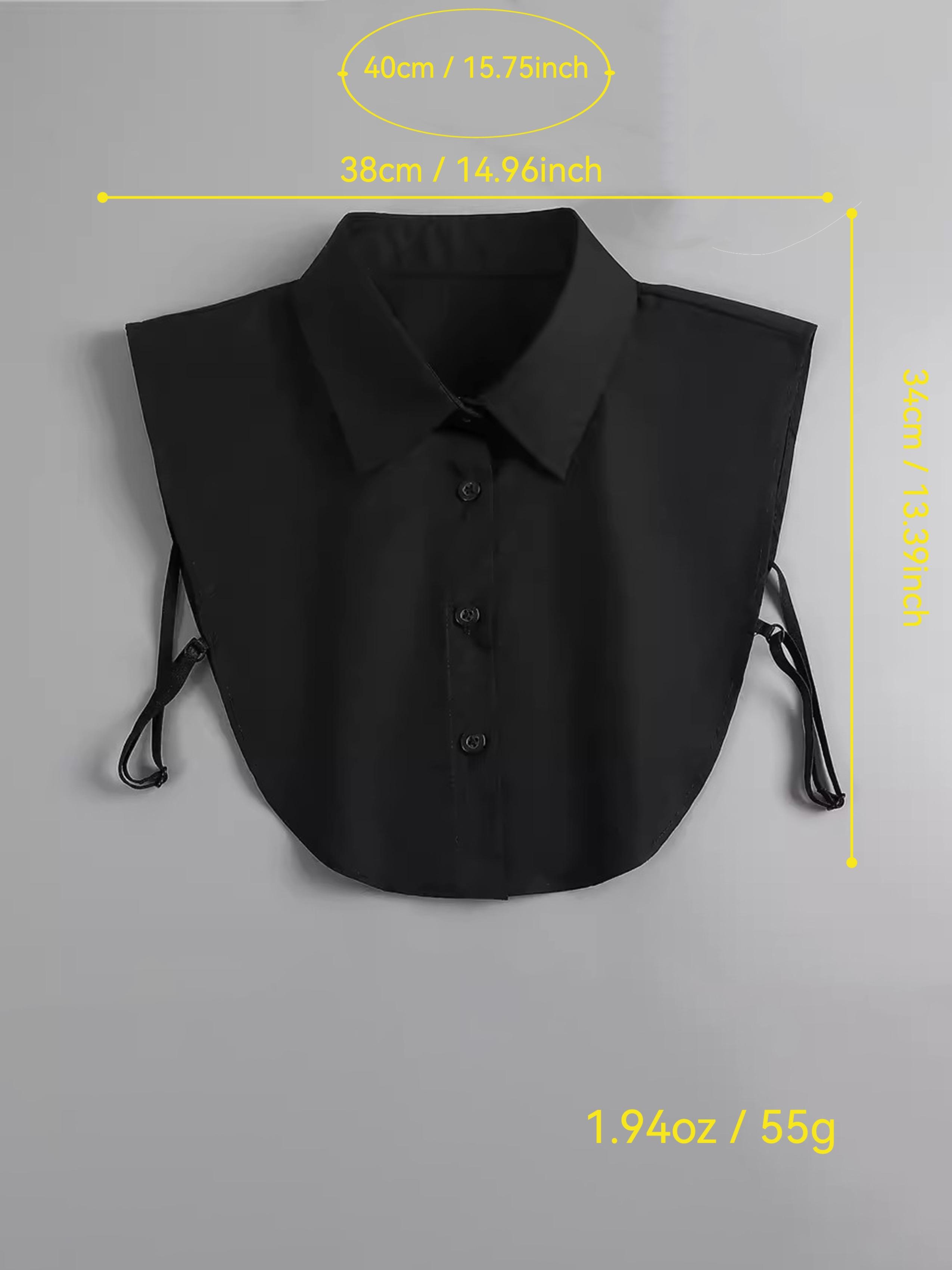 Women's Fashion Detachable Pointed Collar, Versatile Decorative Collar with Polyester Fabric