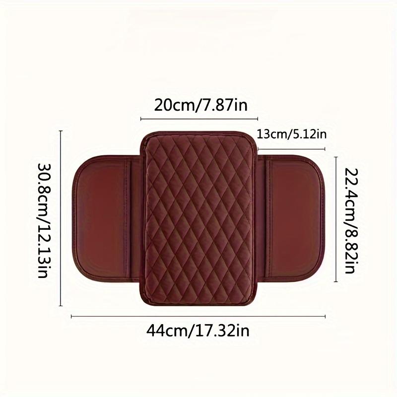 Car Armrest Box Mat, PU Leather Storage Pad, Multiple Colors, High Quality