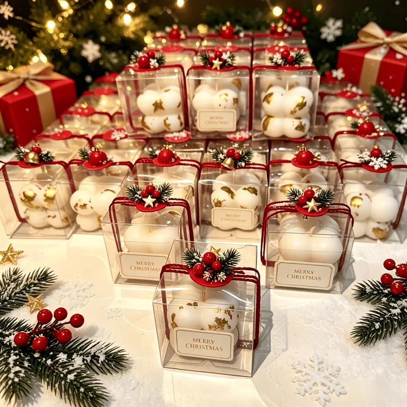 25pcs Small Gift Boxes 1.96x1.96 Inch, Boxes for Wrapping Gifts, Candle Chocolate Jewelry Packaging, Holiday Party Favors for Halloween, Christmas, Wedding, Birthday, Anniversary