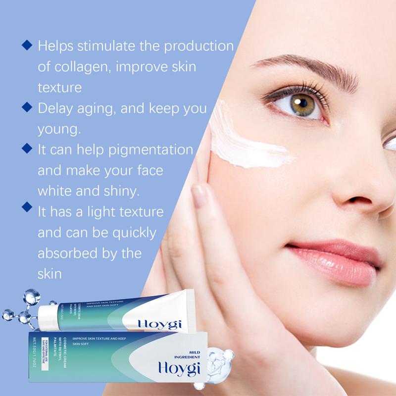 Hoygi Retinol Cream hydrates, moisturizes and nourishes the facial skin, reduces fine lines, improves skin texture and tightens the face