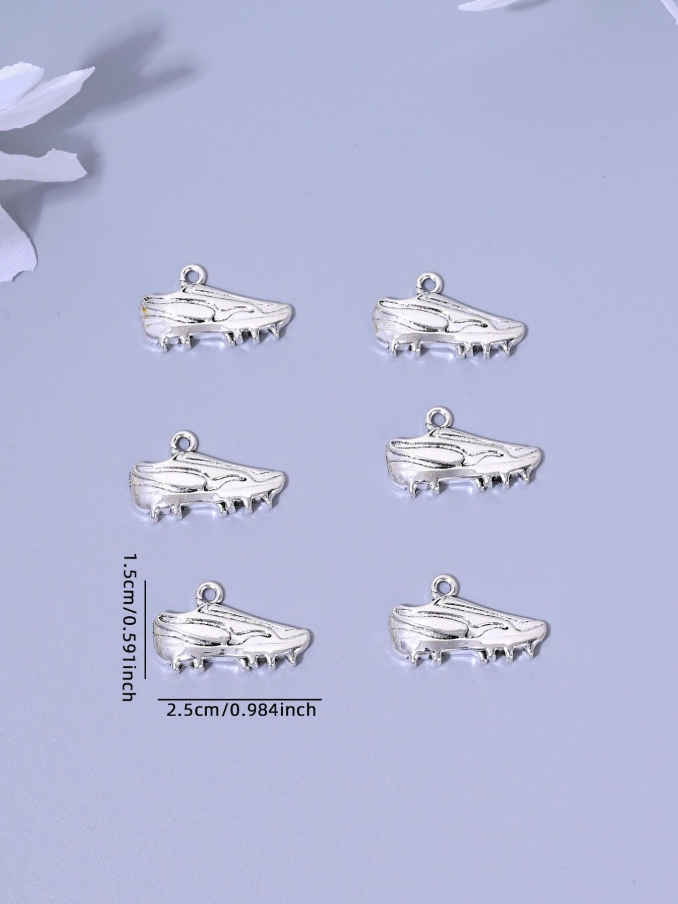 10 Fashionable Sports Theme Football Letter Charms, Ideal for DIY Jewelry Making, Earrings, Necklaces, Bracelets, Keychains, Daily Accessories