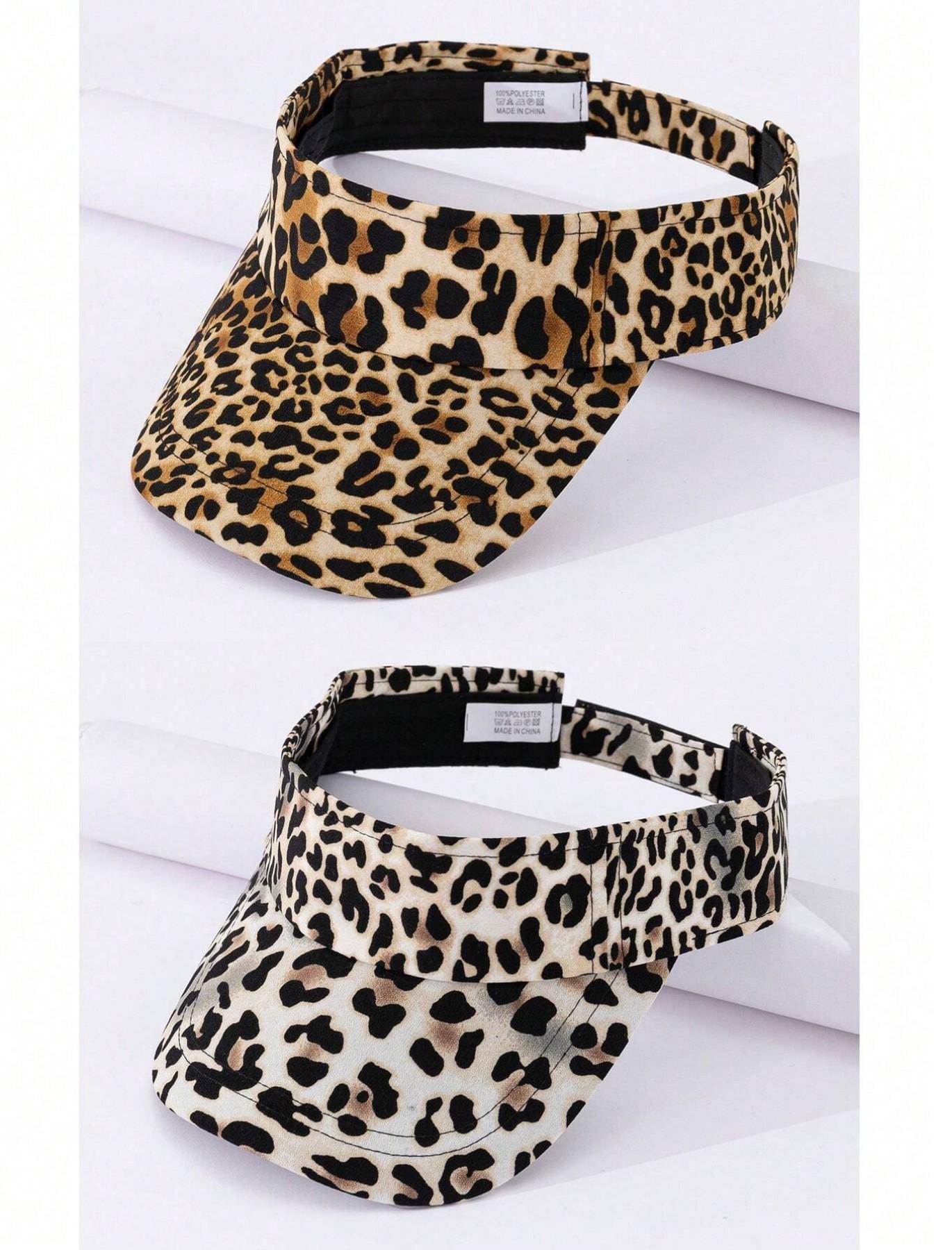 1PC Adjustable Leopard Print Baseball Hat for Women, Perfect for Beach Vacations and Outdoor Parties, Casual Loose-Fit Sun Hat for All Seasons