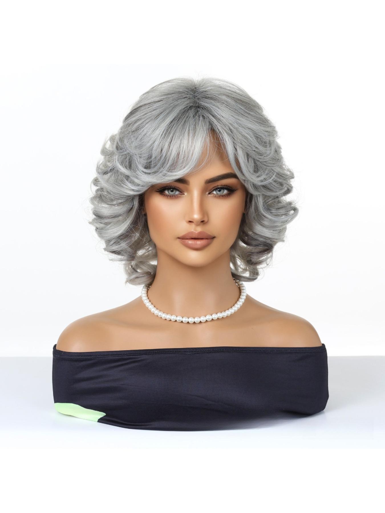 Elegant Bob Wavy Hairpiece, Heat-Resistant Fiber, Cosplay Wig, Party Accessory, Halloween Costume, Versatile Daily Use